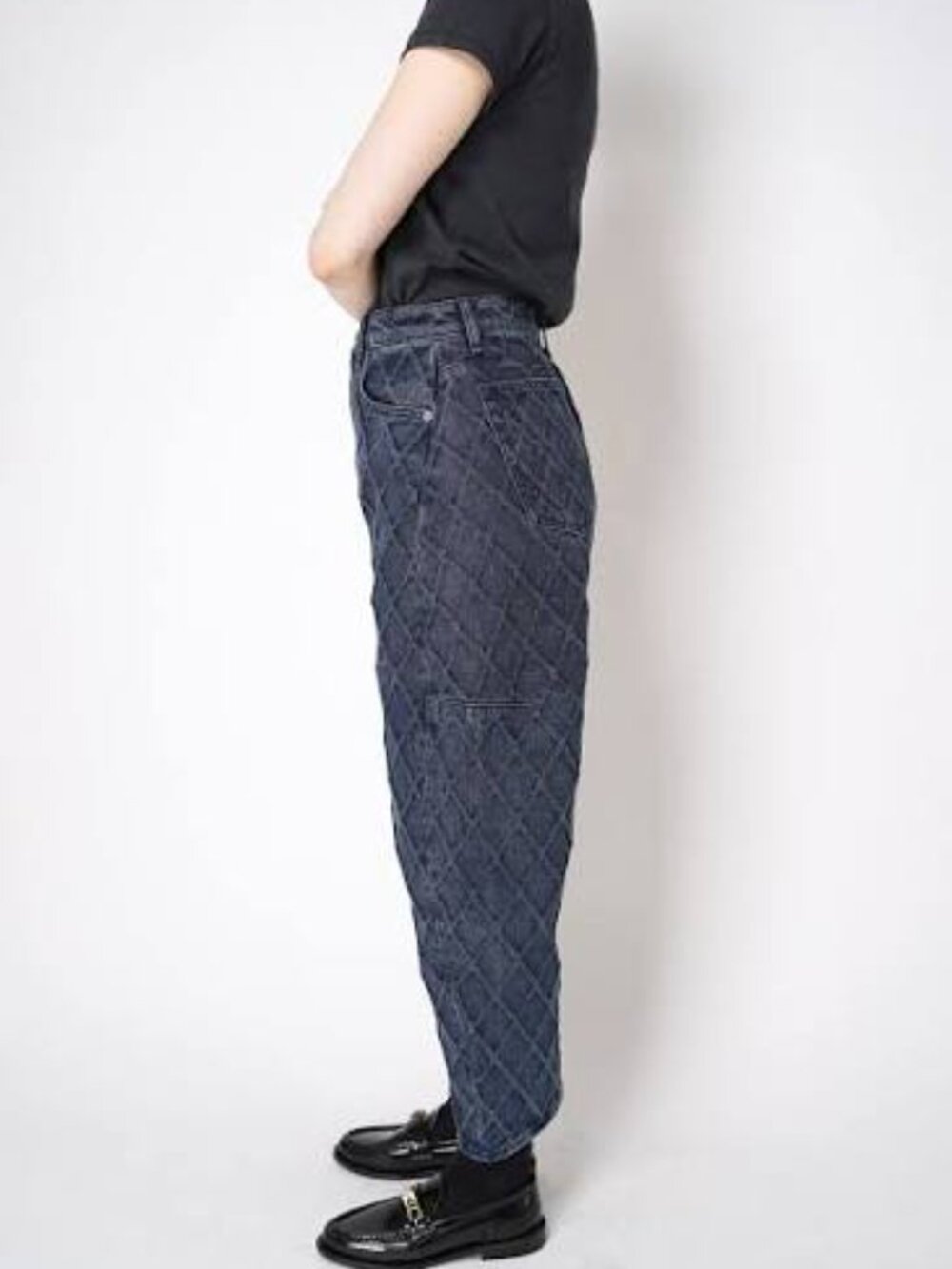 Rag & Bone Charlie high-rise quilt barrel jeans - Picture 7 of 8